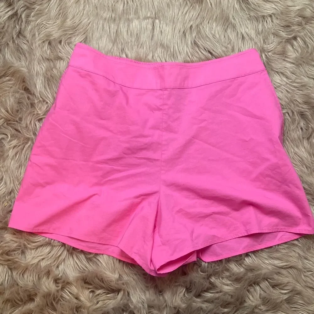 Express High Waisted Hot Pink Pull-on Shorts